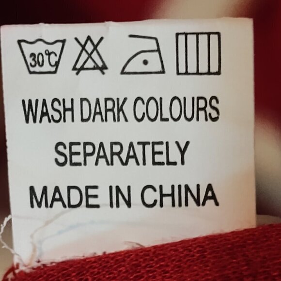 Red & Cream Sz. 2XL OKLICH Pencil Dress - Picture 5 of 5